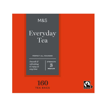M&S Fairtrade Everyday Tea Bags 160 per pack