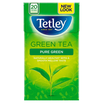 Tetley Bolsas de té verde pura 20 por paquete