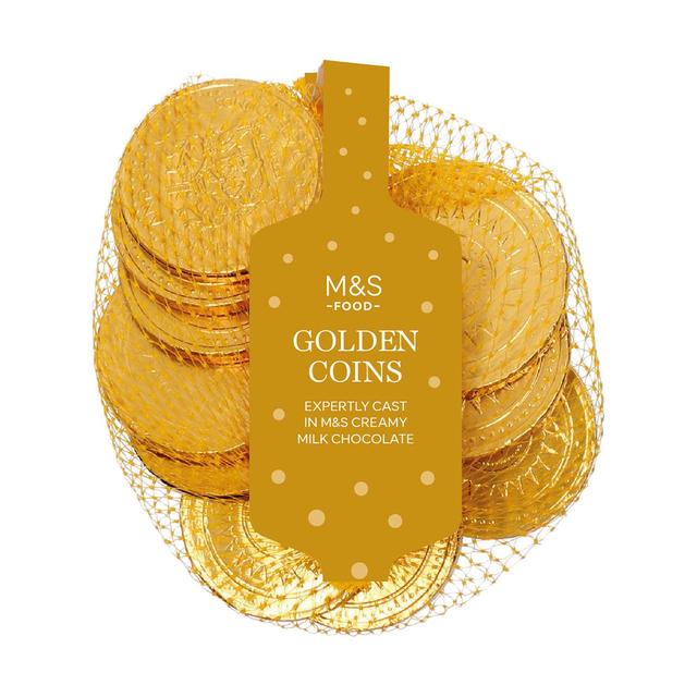 Monedas doradas de chocolate con leche de M&S 80g