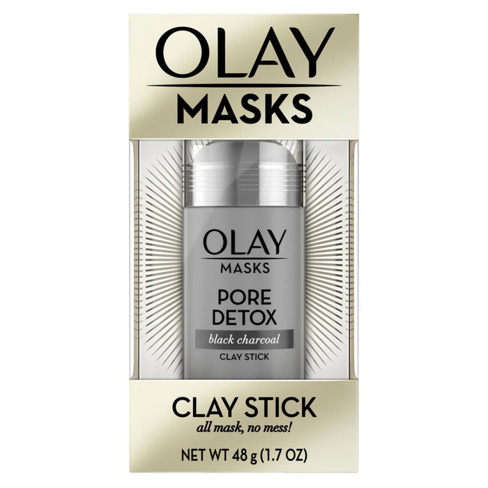 Olay Clay Stick Mask Pore Entgiftung mit schwarzer Holzkohle 48g