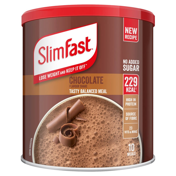 Slimfast Schokoladenmahlzeit Shake Pulver 10 Mahlzeiten 375g