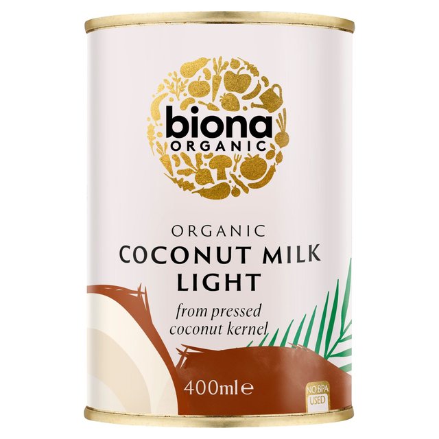 Luz de leche de coco orgánica de Biona (9% de grasa) 400ml