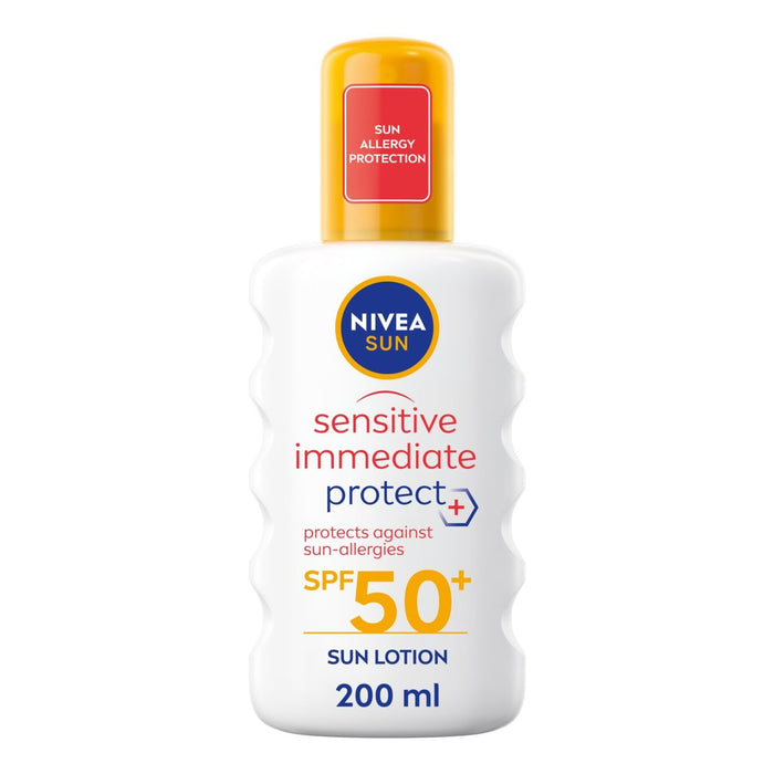 NIVEA SENSIVE SPF 50+ Alergia Proteger Sun Lotion Spray 200 ml