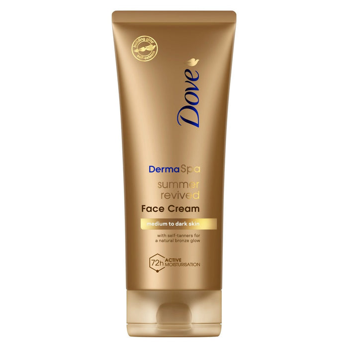 Dove Dermaspa Summer Ravived Medift-to Dark Self-Tan Face Cream 75 ml