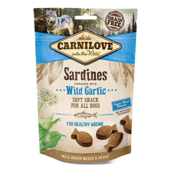 Carnilove Sardines with Wild Garlic Semi Moist Dog Treats 200g
