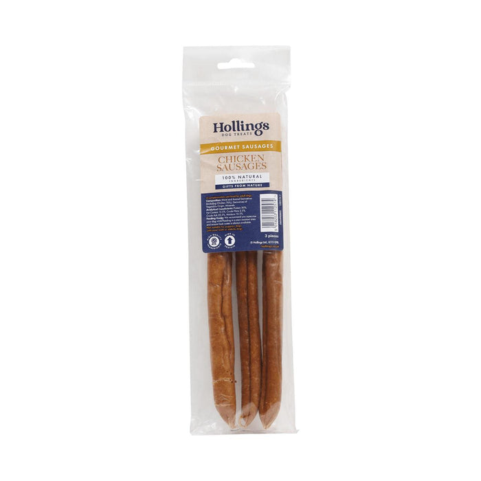 Hollings Chicken Sausage Dog Treats 3 per pack