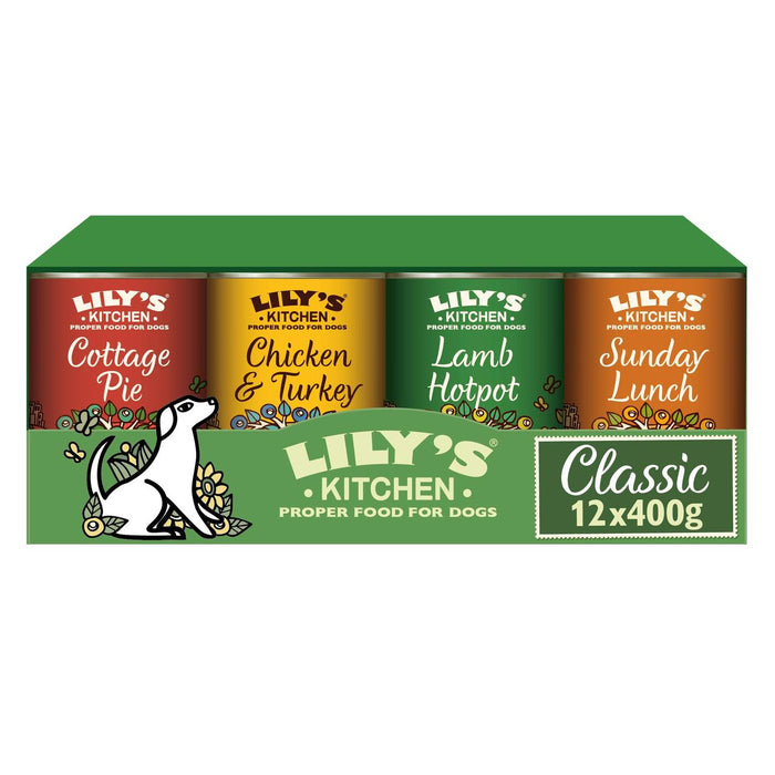 Lily's Kitchen Classic Recipes for Dogs Multipack 12 x 400g