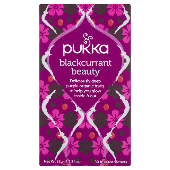 Bolsas de té de belleza negras pukka 20 por paquete