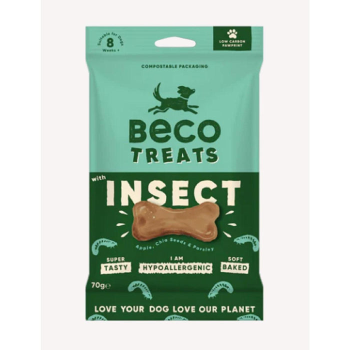 Beco Dog traite les insectes avec des graines de pomme et du persil 70G