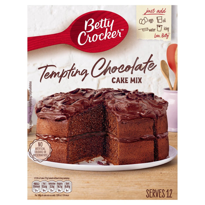 Betty Crocker tentador de pastel de chocolate mezcla 425G