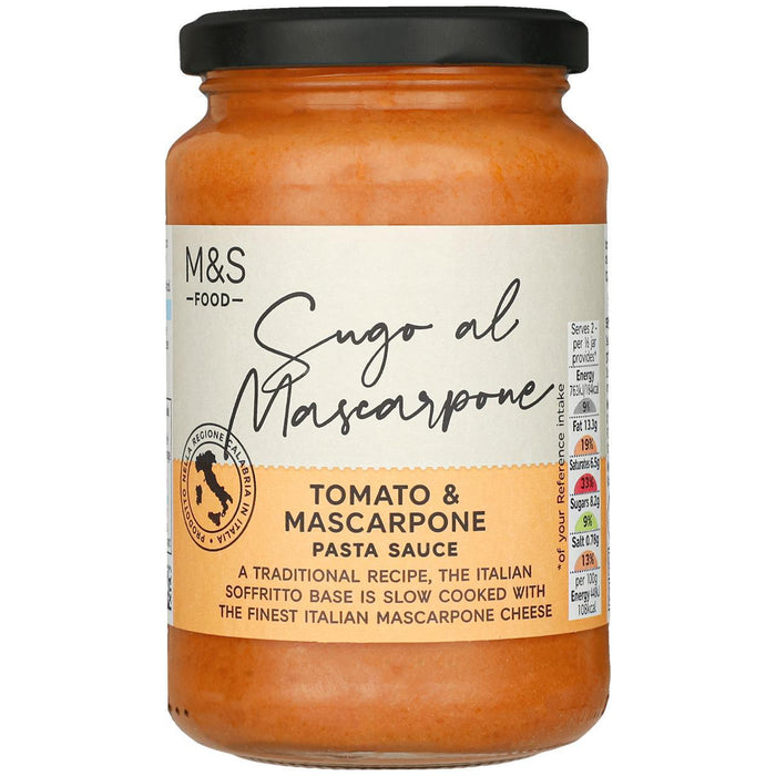 M&S fabriquée en Italie Tomate et mascarpone Pasta Sauce 340G