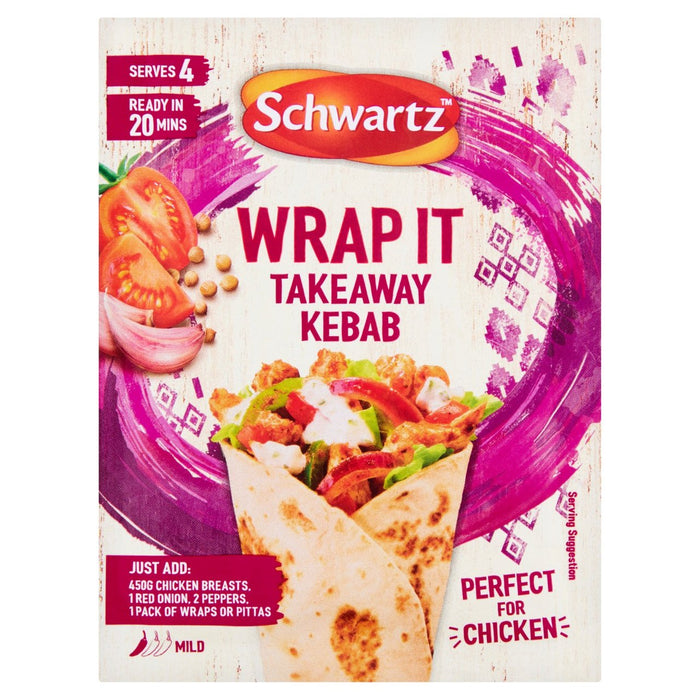 Schwartz enveloppez-le à emporter kebab 30g