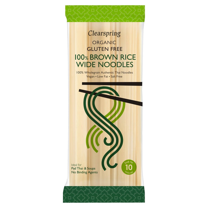 ClearSpring Organic Free 100% Brown Rice Wide Noodles 200g