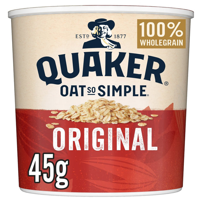 Quaker Oat tan simple Pot de papilla original 45G