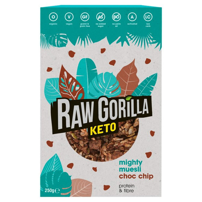Raw Gorilla Keto Mighty Müsli Choc Chip 250g